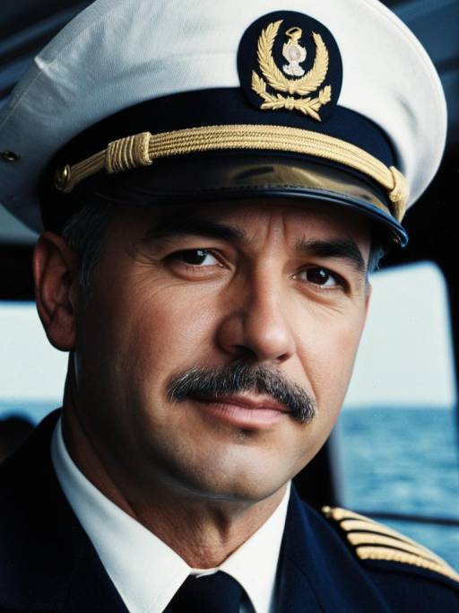 Close-Up of a Ship Captain Portrait
