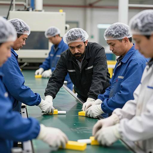 Dynamic Scene of Factory Assembly Line