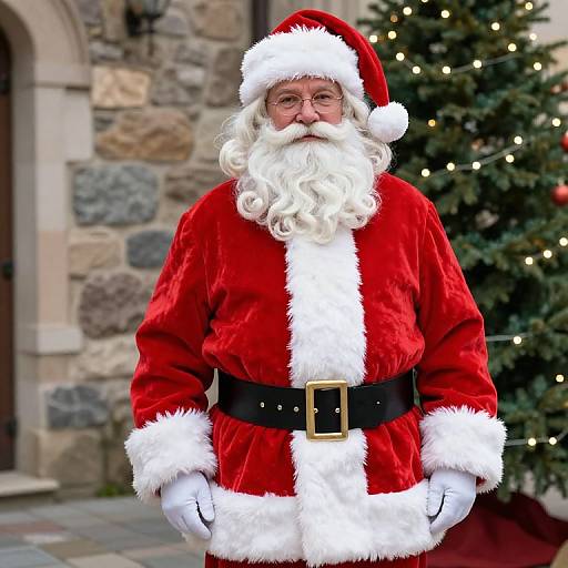 Classic Santa Claus Outdoor Portrait