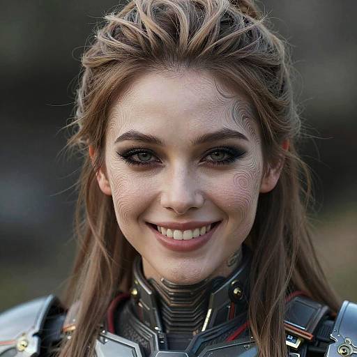 Photorealistic Woman in N7 Armor