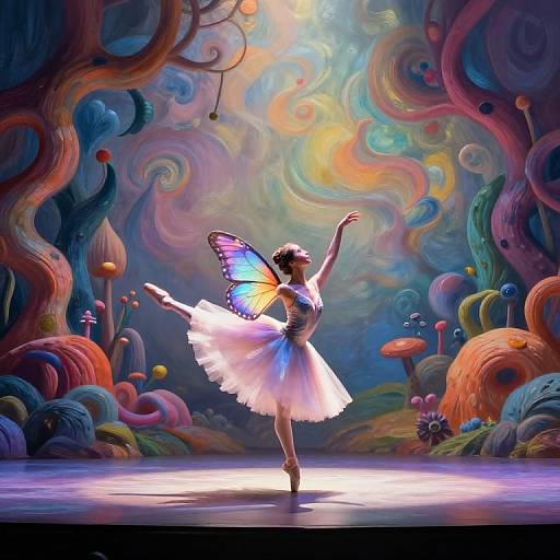 Surreal Butterfly Winged Dancer
