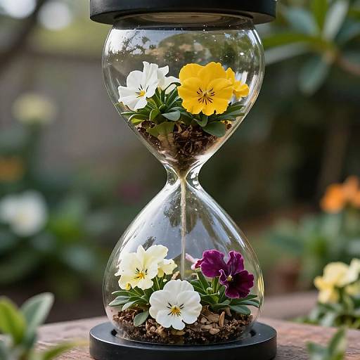 Enchanted Hourglass Garden Time