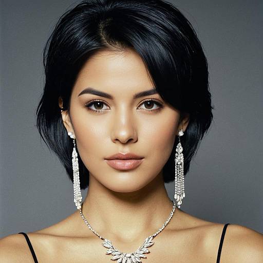 Realistic Portrait of Rosita with Jewelry