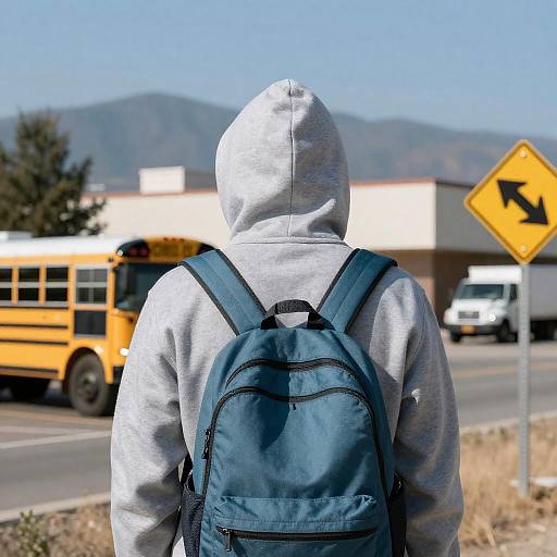 Urban Explorer with Teal Backpack