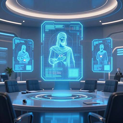 Futuristic Holographic Commandments