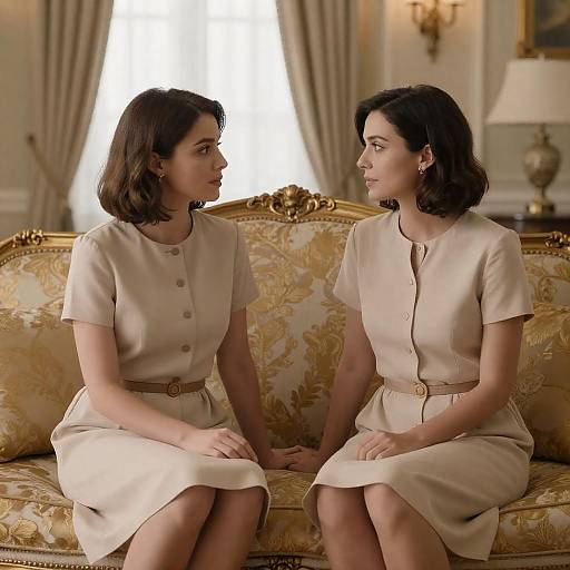 Elegant Women in Luxurious Surroundings