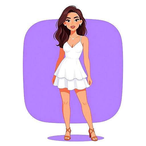 Woman in Casual Summer Dress