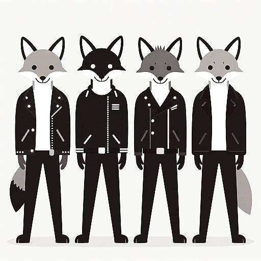 80s Ska Punk Fox Band Art