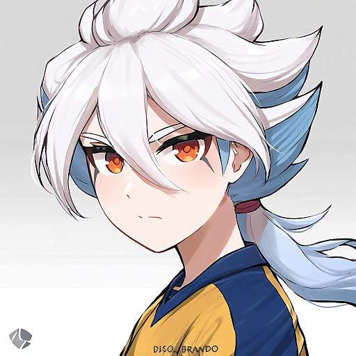 Illustration of Hakuryuu (inazuma eleven), inazuma eleven (series) in the style of Disco brando