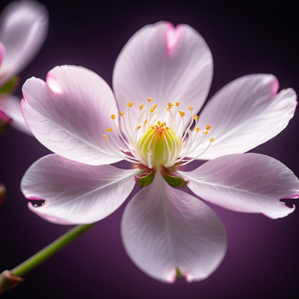 Ultra-Realistic Cherry Blossom in Macro