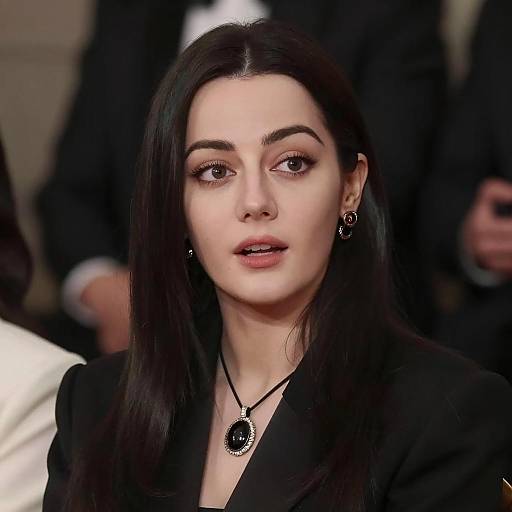 Surprised Woman in Dramatic Fashion Shot