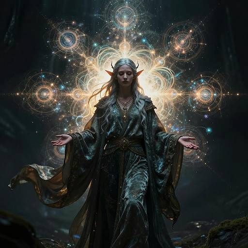 Quantum Druid in Ethereal Fractals