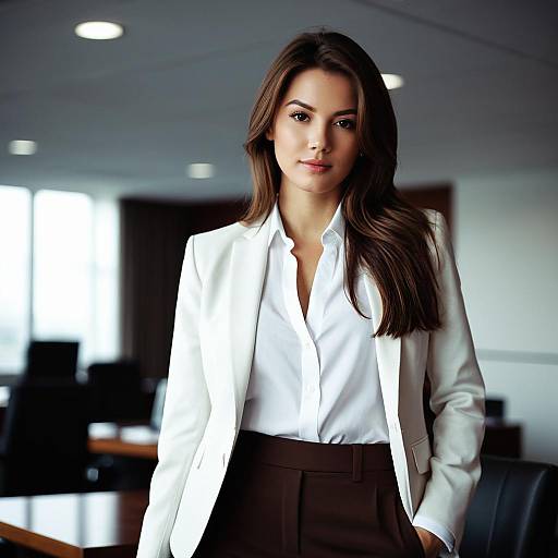 Confident Businesswoman in Formal Attire