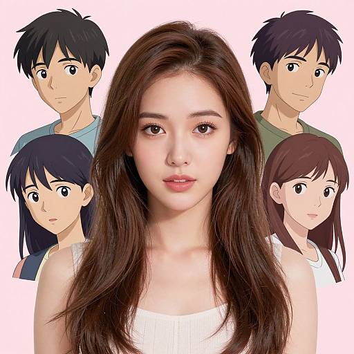 Attractive Soft Pink Portrait Fanart