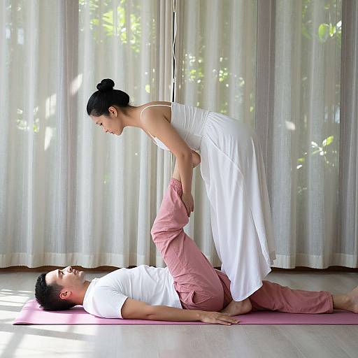 Serene Couple Yoga Session