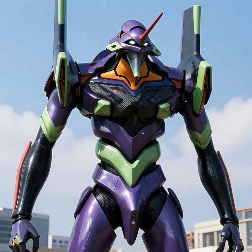 Hyperrealistic EVA 08 Sci-Fi Mecha