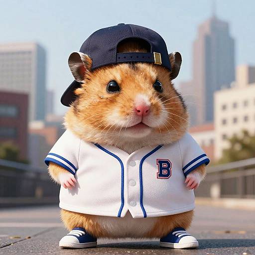 Irritable Playful Hamster Caricature