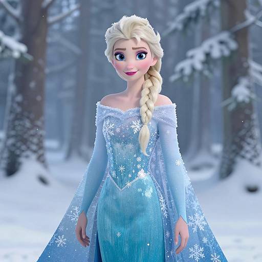 Elsa in a Winter Wonderland Portrait