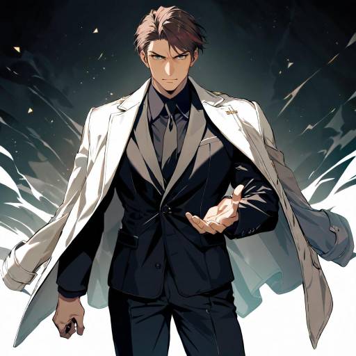 Serious Cowboy Shot of a Man in Suit Serious Cowboy Shot of a Man in Suit