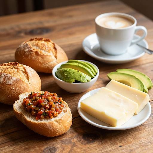 Traditional Chilean Breakfast Spread
