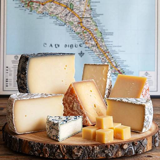 San Andreas Cheese Rustic Display