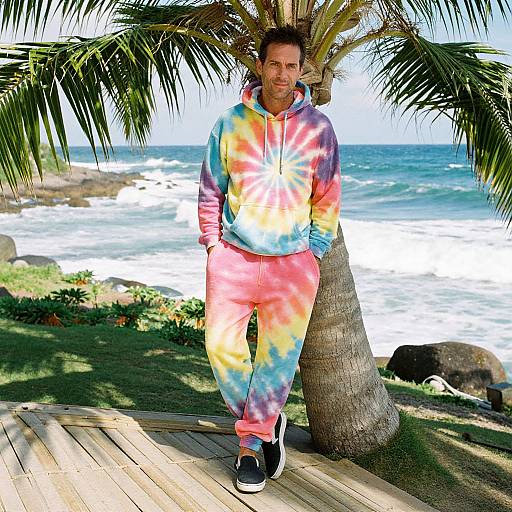 Casual Tie-Dye Beach Style