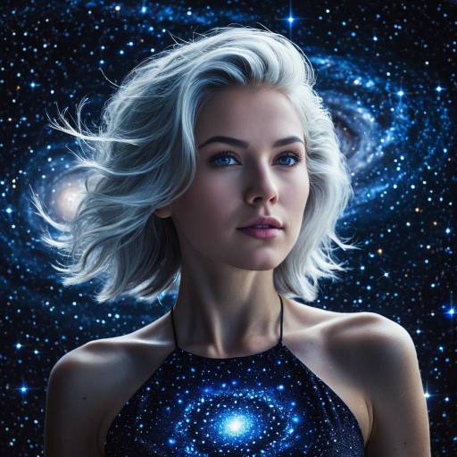 Radiant Starlight Muse in Cosmic Space