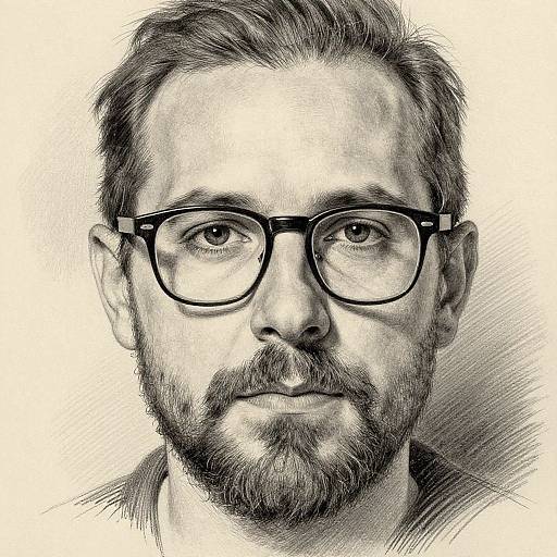 Realistic Beard and Glasses Portrait