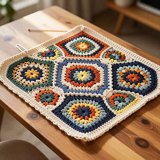 Intricate AI-Generated Crochet Pattern