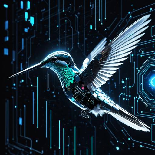 Futuristic Tech Meets Nature: Hummingbird Art Futuristic Tech Meets Nature: Hummingbird Art