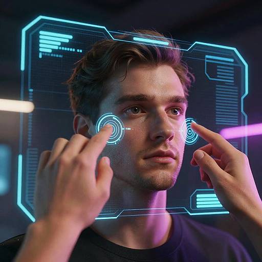 Futuristic Fat Filter Holographic Display