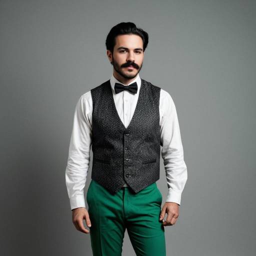 Stylish Man in Fancy Party Costume