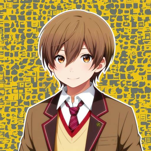 Illustration of Amada ken, persona in the style of Tokonone