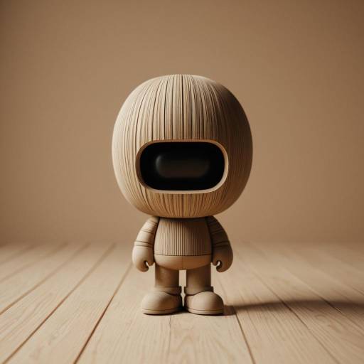Soft Abstract Creature in Earth Tones