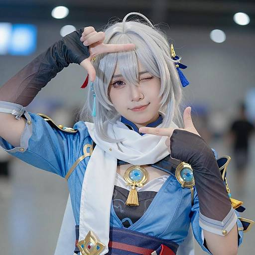 Playful Anime Cosplay Portrait