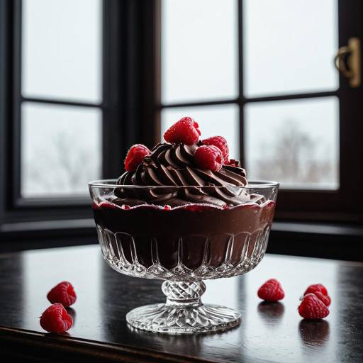 Elegant Dark Chocolate Frozen Yogurt Delight