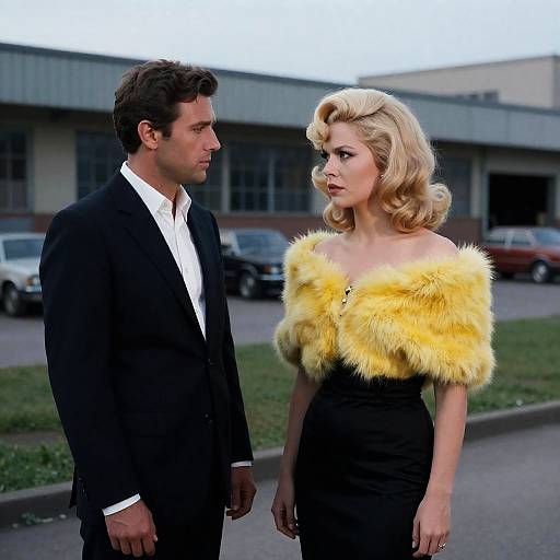 1960s Glamour: Fashion Meets Industrial Scene