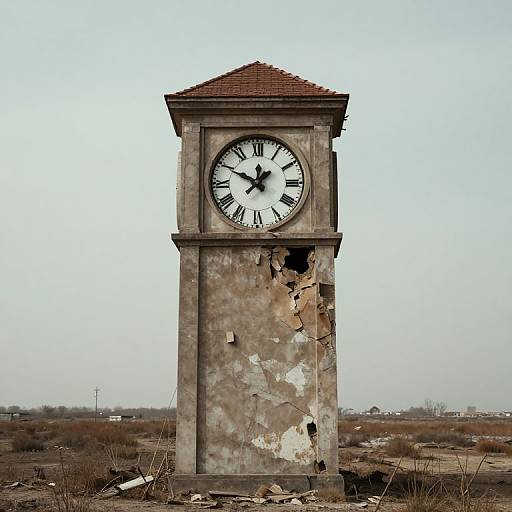 Haunting Melting Clock Tower