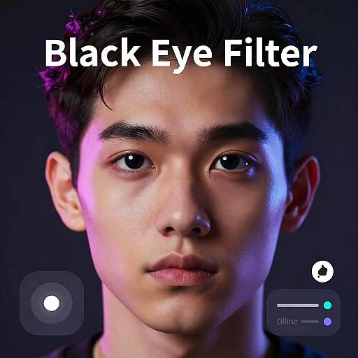 Futuristic Black Eye AR Filter