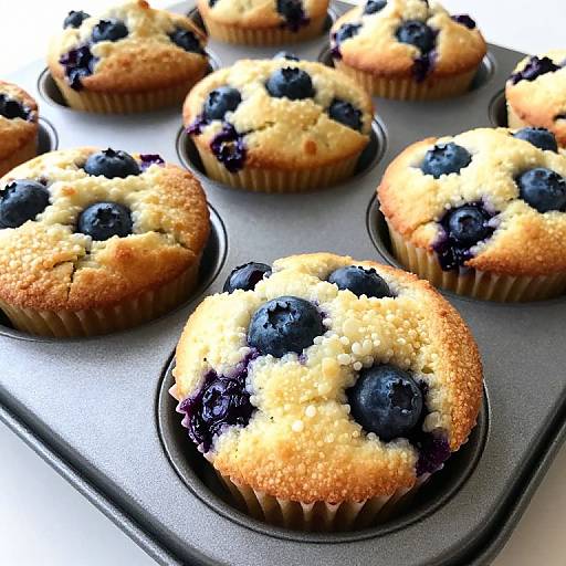Delicious Blueberry Bread Pudding Muffins
