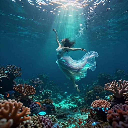 Enchanted Underwater Mermaid Ballet