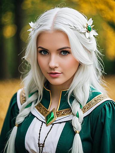 Lifestyle costume photo of Anceril sacred. Cosplay clothes