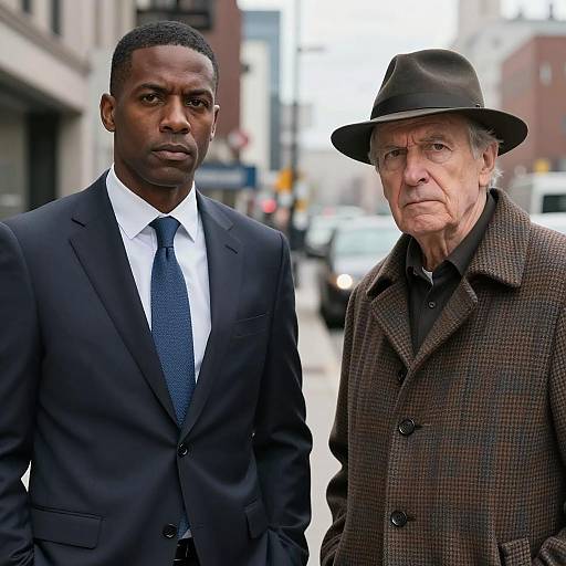 Urban Encounter: Two Distinct Men