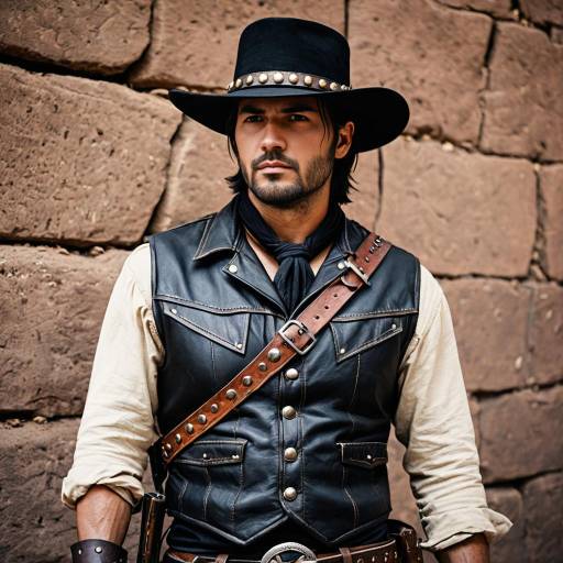 Masculine John Marston Cowboy Costume Design