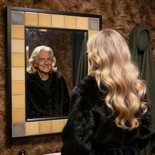 Contrasting Reflections: Beauty and Age