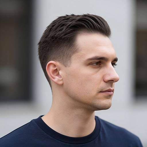 Classic Curtain Haircut on Urban Man