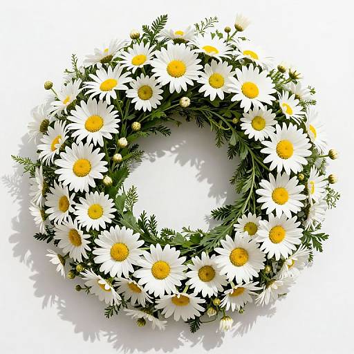 Scottish Daisy Wedding Wreath
