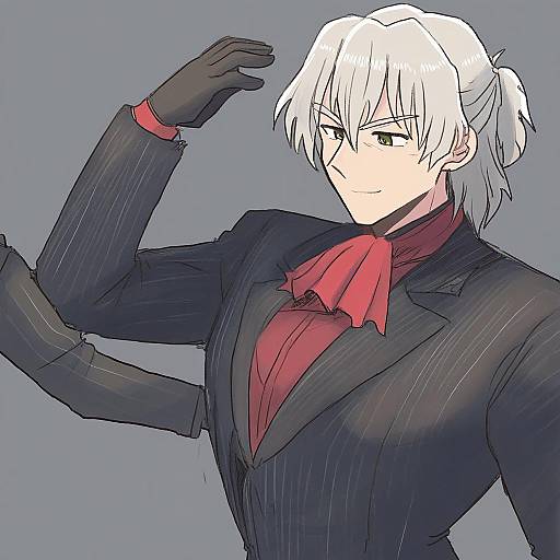 Illustration of Antonio salieri (second ascension) (fate), fate/grand order in the style of Tsubobot