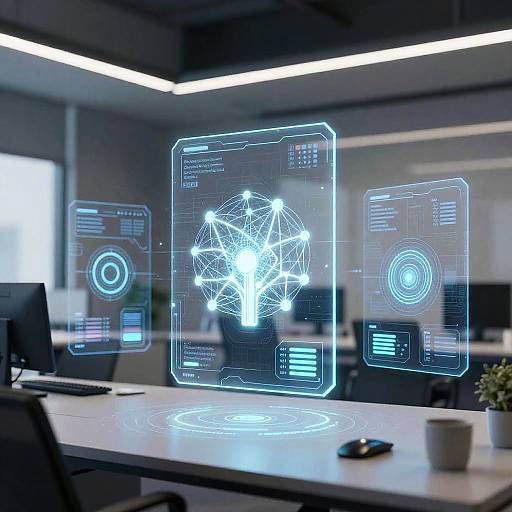 Futuristic AI Apps Environment