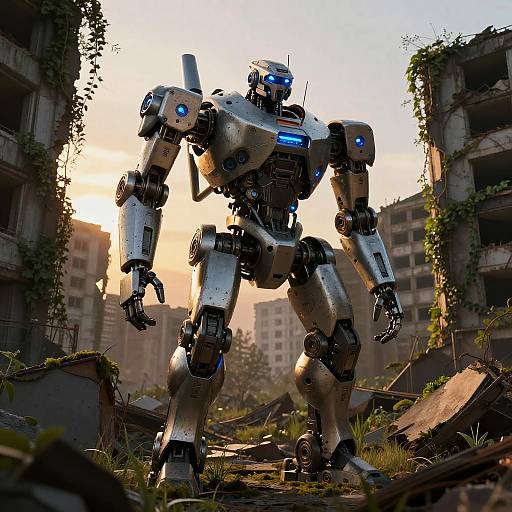 S7 Robot in Post-Apocalyptic Ruins